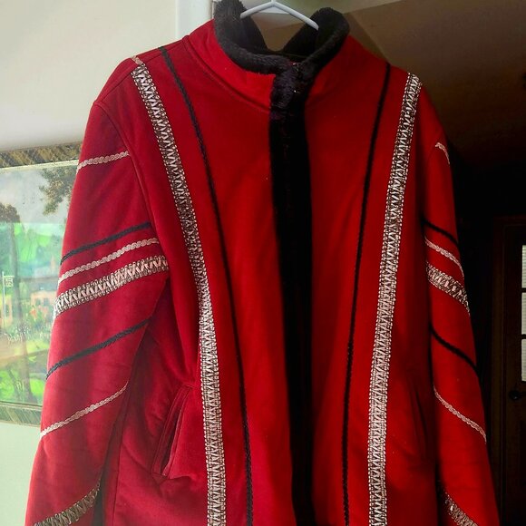 J8  Luxurious London Fog Vibrant Coat - Suede like with heavy borg  warm lining - Picture 1 of 10
